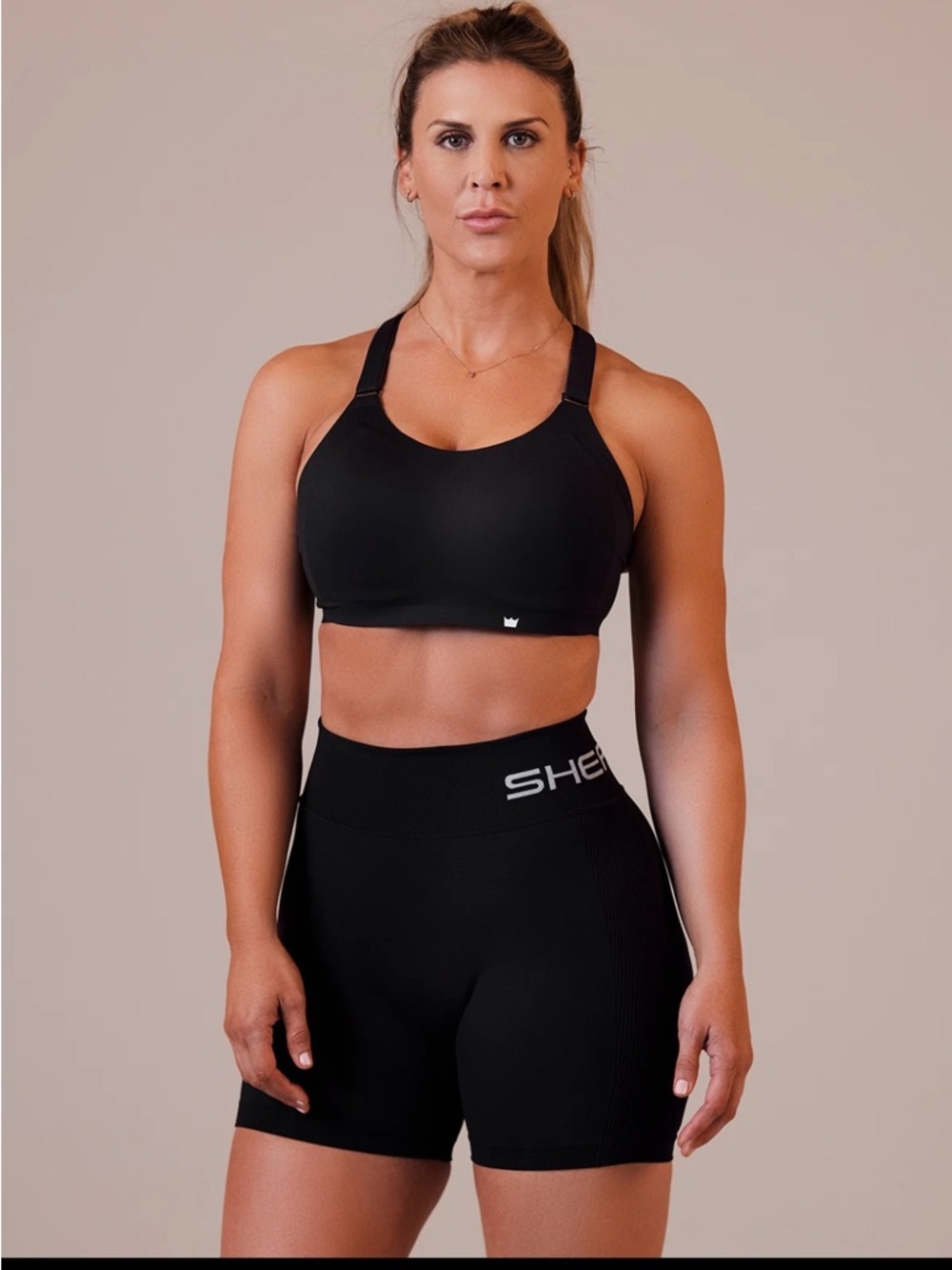SHEFIT Black Flex lite Sports Bra medium
